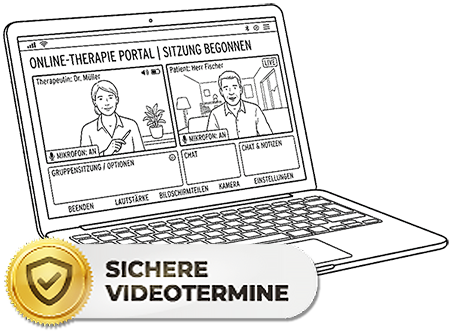 Psychotherapie Bad Tölz Wolfratshausen - Online-Sitzungen, verschlüsselte datenschutzkonforme Videoverbindung